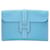 Hermès Hermes Jige Cuir Bleu  ref.651561