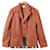*CHEMISE COMME des GARCONS façon veste tailleur en laine 3 veste à boutons rouge x beige base box pattern all over pattern  ref.651599