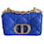 Bolsa Dior Caro Azul Couro  ref.651619