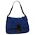 FENDI Mamma Baguette Sac à bandoulière Tissus tricotés Bleu Auth yk4968 Coton  ref.651631