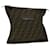 FENDI Zucca Canvas Clutch Bag Brown Black Auth yk4967  ref.651659