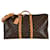 Louis Vuitton Keepall 55 monograma de bolsa de viagem bandouliere Marrom Couro Lona  ref.651917