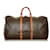 Louis Vuitton Brown Monogram Keepall 55 Marrone Tela Panno  ref.652234