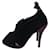 Christian Dior Des sandales Suede Noir Violet  ref.652536
