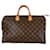 Speedy Louis Vuitton schnell 40 Handtasche mit Monogramm Braun Leder Leinwand  ref.652660