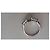 Autre Marque Verlobungsring aus Platin mit Smaragdschliff Diamant Silber - Ansicht 3