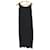 *Chanel/vestido longo/38/roupa interior feminina Preto Seda  ref.652728