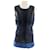 *Chanel 07Un mini vestido transparente sin mangas Azul marino Nylon  ref.652745