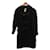 Manteau COMME des GARCONS en tricot Laine Noir  ref.652783
