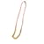 Erhabene lange Miu Miu Halskette Hellbraun Gold hardware Leder Metall  ref.653454