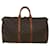 Louis Vuitton Keepall Bandouliere 50 Marrone Tela  ref.653857