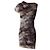 Helmut Lang Ruched Asymmetric Mini Dress in Multicolor Micromodal - view 3
