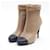 *Chanel Coco Mark Leather Boots 36 1/2C Women's Beige  ref.654708