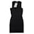 *ALEXANDER MCQUEEN Total Pattern Jacquard Knit Sleeveless One Piece Tight Mini Dress Stretch Embossed Black Polyester Rayon  ref.655075