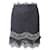 Sandro Paris Lace Mini Skirt in Navy Blue Polyester  ref.655806