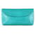 Autre Marque Nancy Gonzales Turquoise Crocodile Flap Clutch Bag Leather  ref.655905