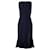 Alice + Olivia Alice & Olivia Blakesley Split Front Fit & Flare Dress in Navy Blue Acetate Cellulose fibre  ref.655908