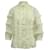 Blusa de seda color crema con botones y volantes de Miu Miu Blanco Crudo  ref.655950