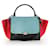 Céline Celine Black Leather & Red/Blue Pony Hair Medium Trapeze Bag Multiple colors Wool  ref.655993