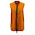 Blusa Marni plissada na frente com laço no pescoço em algodão laranja  ref.656003