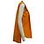 Marni Plissee-Frontbluse mit Halsschleife aus orangefarbener Baumwolle - Ansicht 2