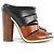 Rebecca Minkoff Mules Rae in pelle nera/marrone - vista 2