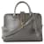Yves Saint Laurent Graue, mittelgroße Cabas-Einkaufstasche mit Monogramm Leder Kalbähnliches Kalb  ref.656129