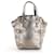 Yves Saint Laurent Mini bolso tote Downtown de cuero metalizado en bronce Metálico  ref.656154