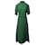 Autre Marque Emilia Wickstead Mimi Cloqué-Kleid mit Cut-out in grüner Viskose Zellulosefaser  ref.656337