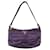 Prada mini bag handbag bag Dark purple Leather Cloth  ref.656577