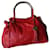 Furla red bag with steel handles Leather  ref.656588