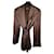 Giorgio Armani Boutique-Jacke Braun Bronze Seide Wolle  ref.656738