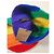 Berretto Burberry a righe arcobaleno in cashmere e lana Multicolore - vista 4