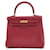 Hermès Kelly Red Leather  ref.657853