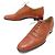 Hermès SCARPE DERBY HERMES 39 SCARPE IN PELLE MARRONE CANGURO