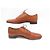 Hermès SCARPE DERBY HERMES 39 SCARPE IN PELLE MARRONE CANGURO - vista 2