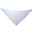 Hermès NEW HERMES TRIANGLE GIANT SCARF IN WHITE SILK NEW WHITE SILK SCARF  ref.657950