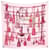Hermès FOULARD HERMES PASSEMENTERIE FRANCOISE HERON EN SOIE ROSE PINK SILK SCARF  ref.657965