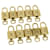 Louis Vuitton padlock 10set Padlock Gold Tone LV Auth 31712 Metal  ref.658481
