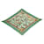 Hermès HERMES Bufanda plisada de huevo de Hermes Seda Verde Multicolor Auth ac958  ref.658527