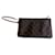 Louis Vuitton Neverfull Monogram Pochette Dark brown Cloth  ref.658631