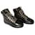 Chanel ankle boots Nero Pelle verniciata  ref.658669