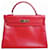 Hermès hermes kelly Red Pony-style calfskin  ref.658890
