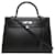 Hermès Kelly Black Leather  ref.658931