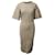 Max Mara Maxmara Oversized Drop Sleeves Midi Sheath Dress in Nude Viscose Flesh Cellulose fibre  ref.659097