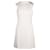 Alexander McQueen Pleated Sheath Dress in White Virgin Wool  ref.659118