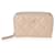 Chanel Pearly Beige Quilted Caviar Zip-around Coin Purse  Flesh Leather  ref.659178