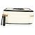 Vanity Chanel White Quilted Caviar Kleiner filigraner Kosmetikkoffer Weiß - Ansicht 3