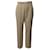 Pantalon droit taille haute Hermès en laine beige  ref.659216
