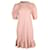 Ulla Johnson Strickkleid mit Puffärmeln aus rosafarbener Baumwolle Pink  ref.659220